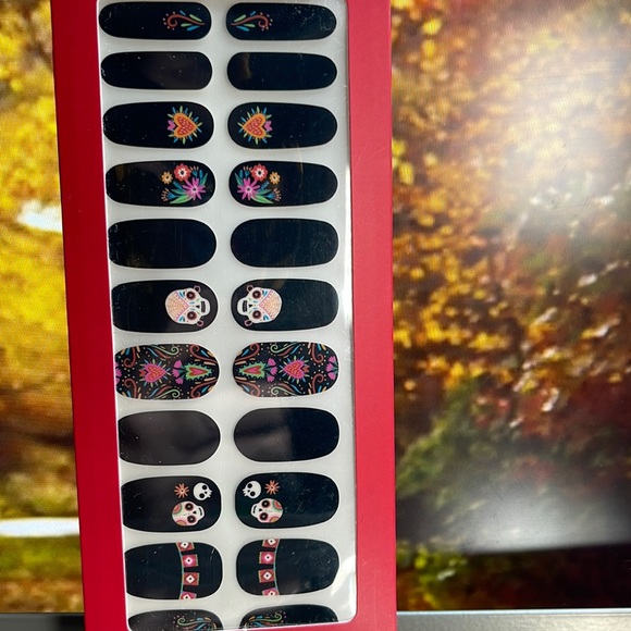 OCS Designs ~ 22 Nail Wrap Kit ~ Style Sugar Skulls ~ BNIB - Picture 2 of 2